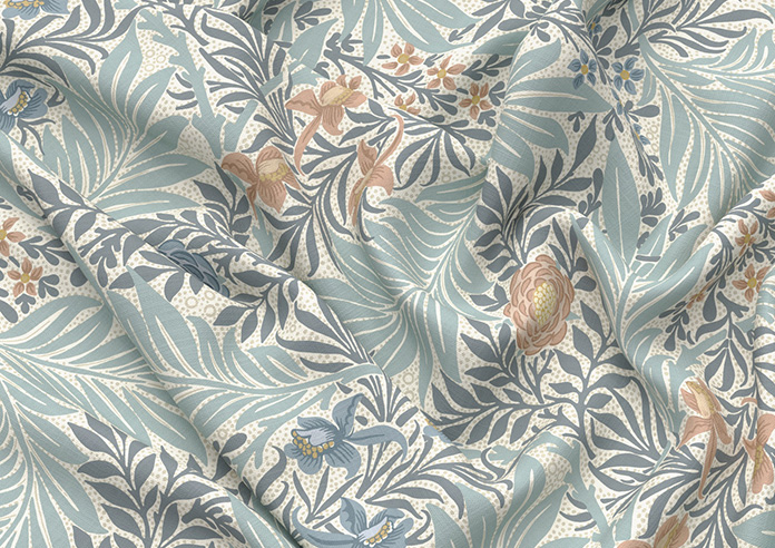William Morris At Home Larkspur, Woad - Roman Blind - Image 4